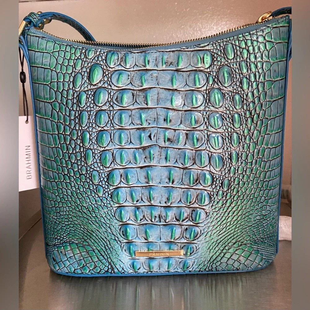 BRAHMIN..IRIDESCENT ESPLANADE CROSSBODY HANDBAG - Picture 2 of 15